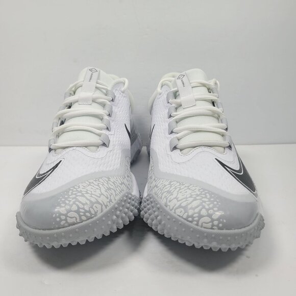 Nike Alpha Huarache Elite 4 Turf Men's White Gray Shoes FD2743-100 US Size 11NWB - Picture 5 of 10